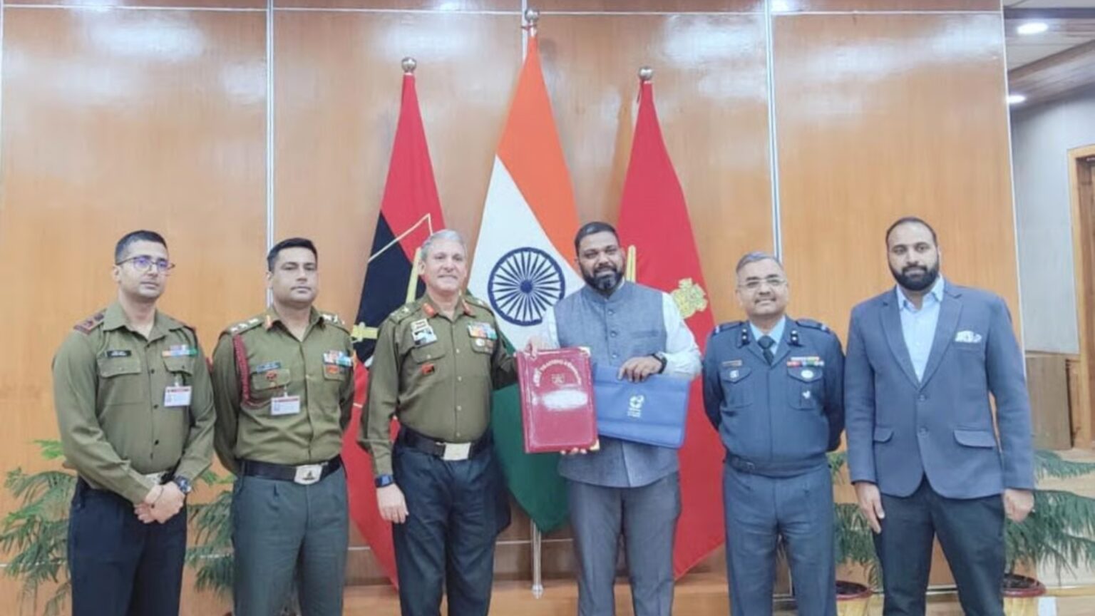 Indian Army officers participating in logistics training at IIM Indore