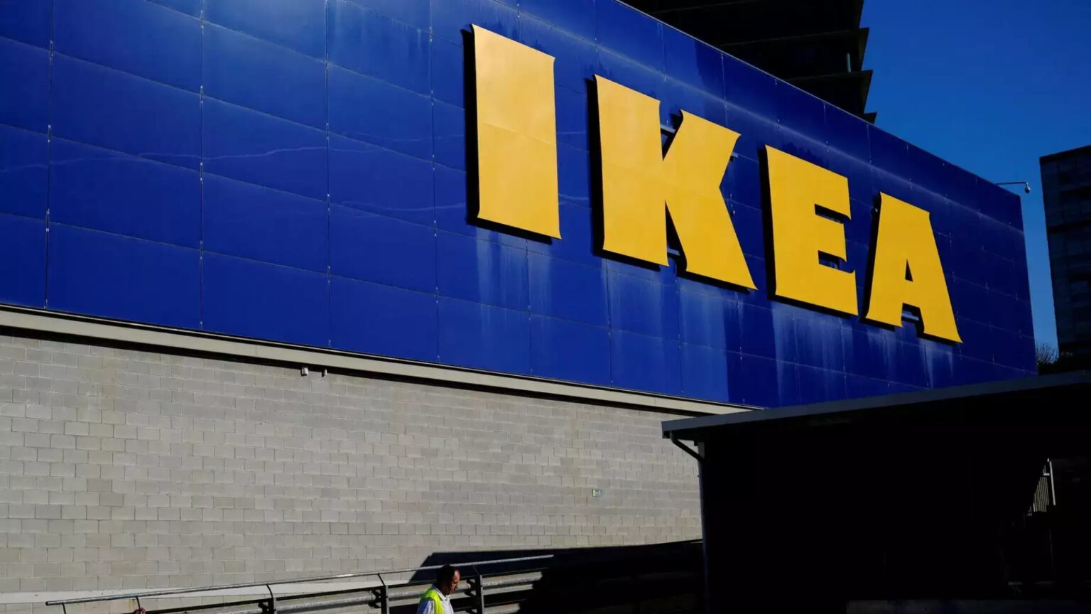 IKEA warehouse with products ready for shipping amidst trade challenges