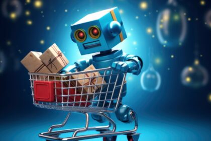 AI in e-commerce: Visual search, AR, and personalized recommendations transforming online shopping.