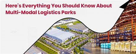 A logistics park that integrates different transportation modes, streamlining goods movement and improving supply chain efficiency.