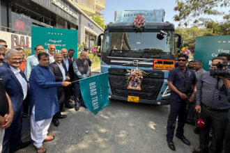 SCM Spectrum - Volvo Trucks road train in India showcasing enhanced logistics efficiency.