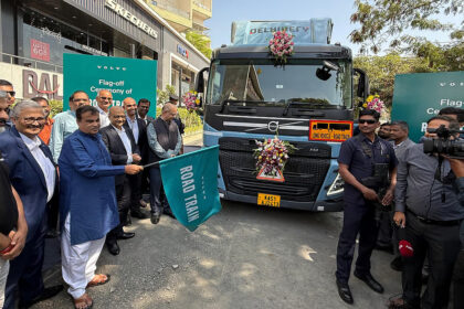 SCM Spectrum - Volvo Trucks road train in India showcasing enhanced logistics efficiency.