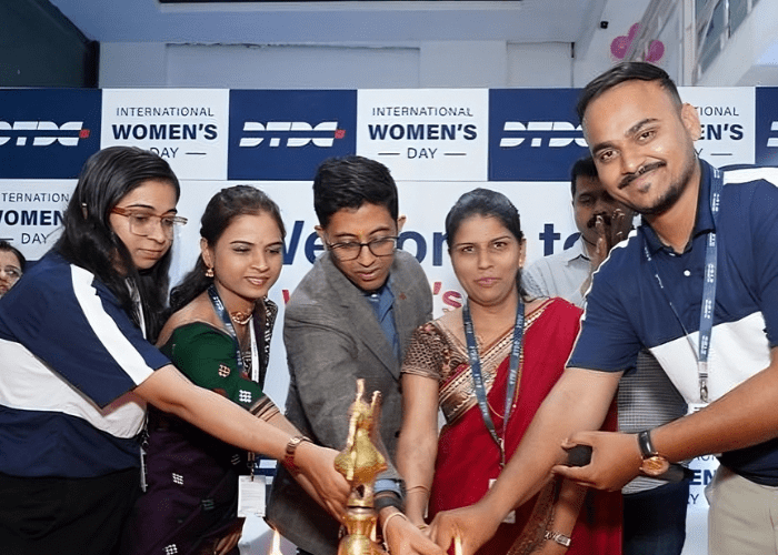 SCM Spectrum -Women employees managing logistics operations at DTDC's all-women branch in Thane.