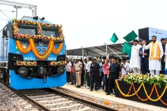 Ashwini Vaishnaw and Nayab Singh Saini inaugurate India’s largest Gati Shakti Cargo Terminal