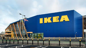 IKEA warehouse with furniture and home decor products sourced from India